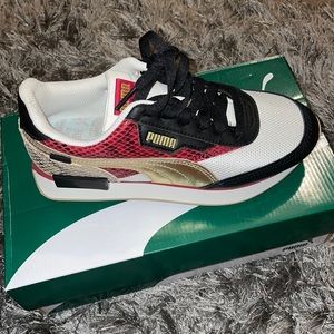 PUMA SNAKESKIN/METALLIC SNEAKERS
